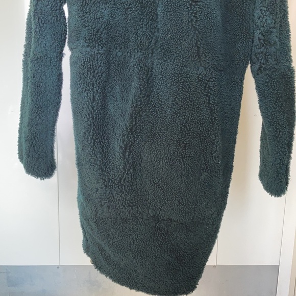ADAM LIPPES  lamb shearling/ leather green / golden hardware coat Sz X… - Picture 9 of 11